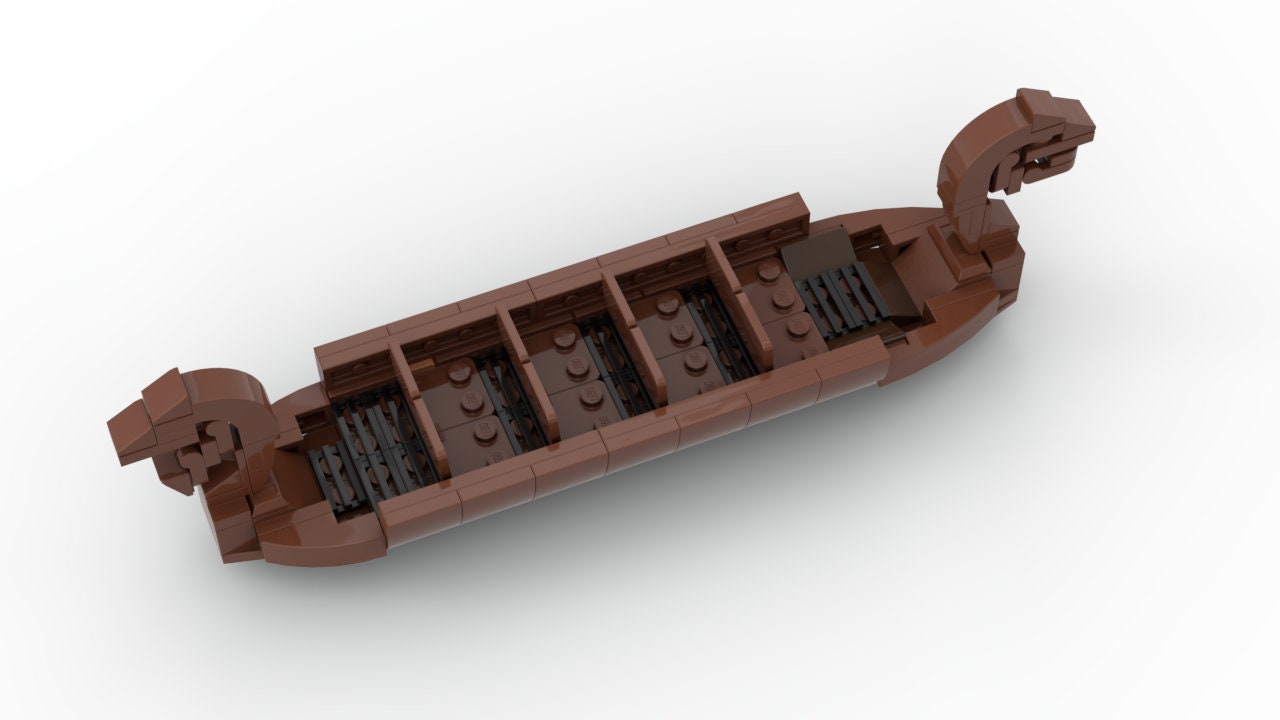 Maelstrom / Frozen Ever After Viking Longship | EPCOT Building Block LEGO Model Kit