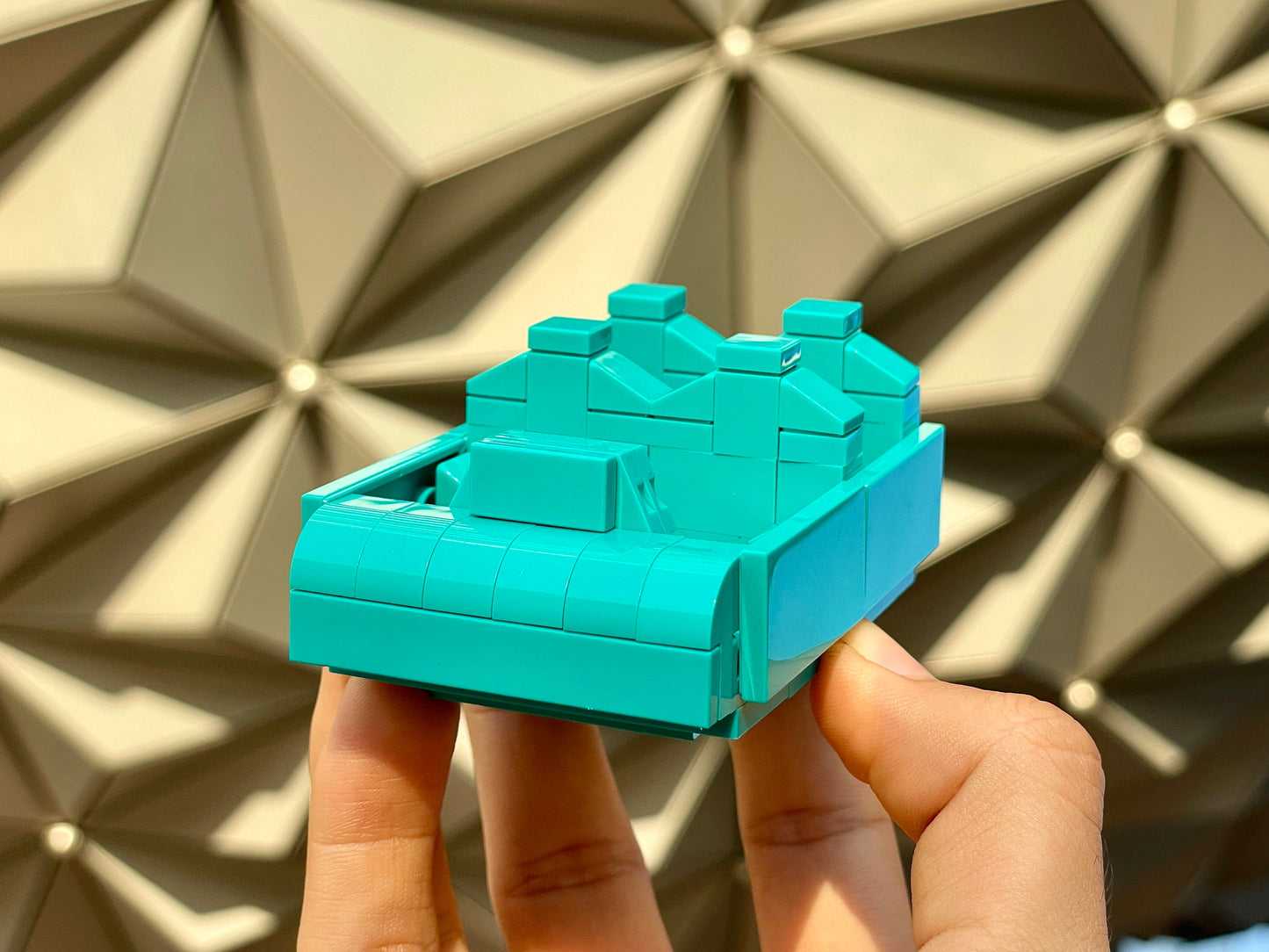 Spaceship Earth Ride Vehicle | EPCOT Building Block MOC Model