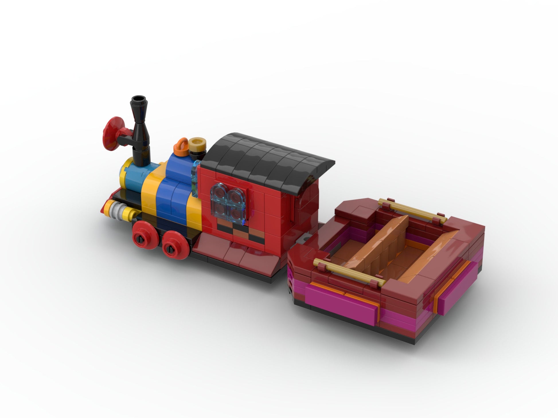 Runnamuck Railroad Train | Mickey & Minnie's Runaway Railway Building Block LEGO Disneyland Model Kit