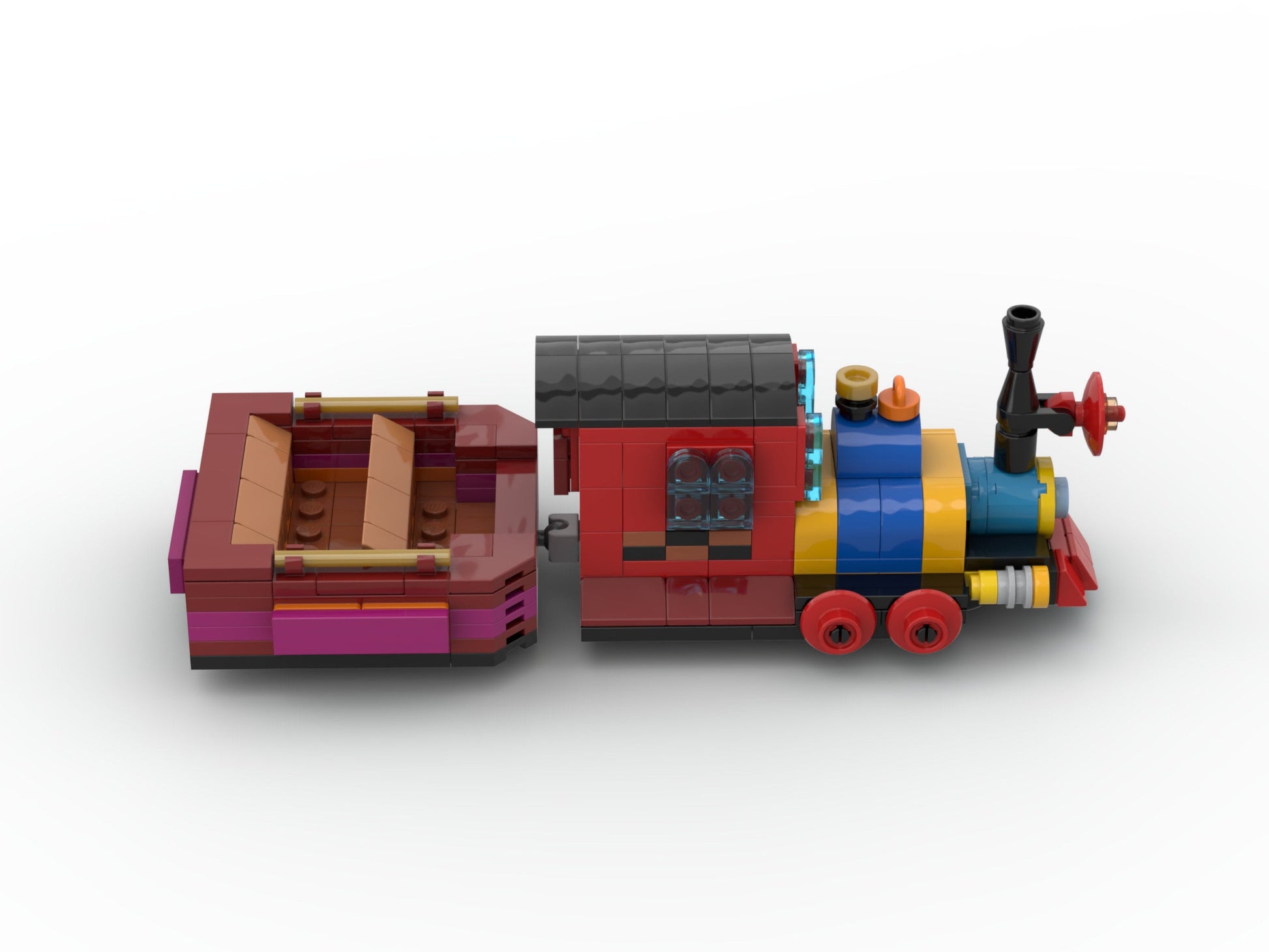 Runnamuck Railroad Train | Mickey & Minnie's Runaway Railway Building Block LEGO Disneyland Model Kit