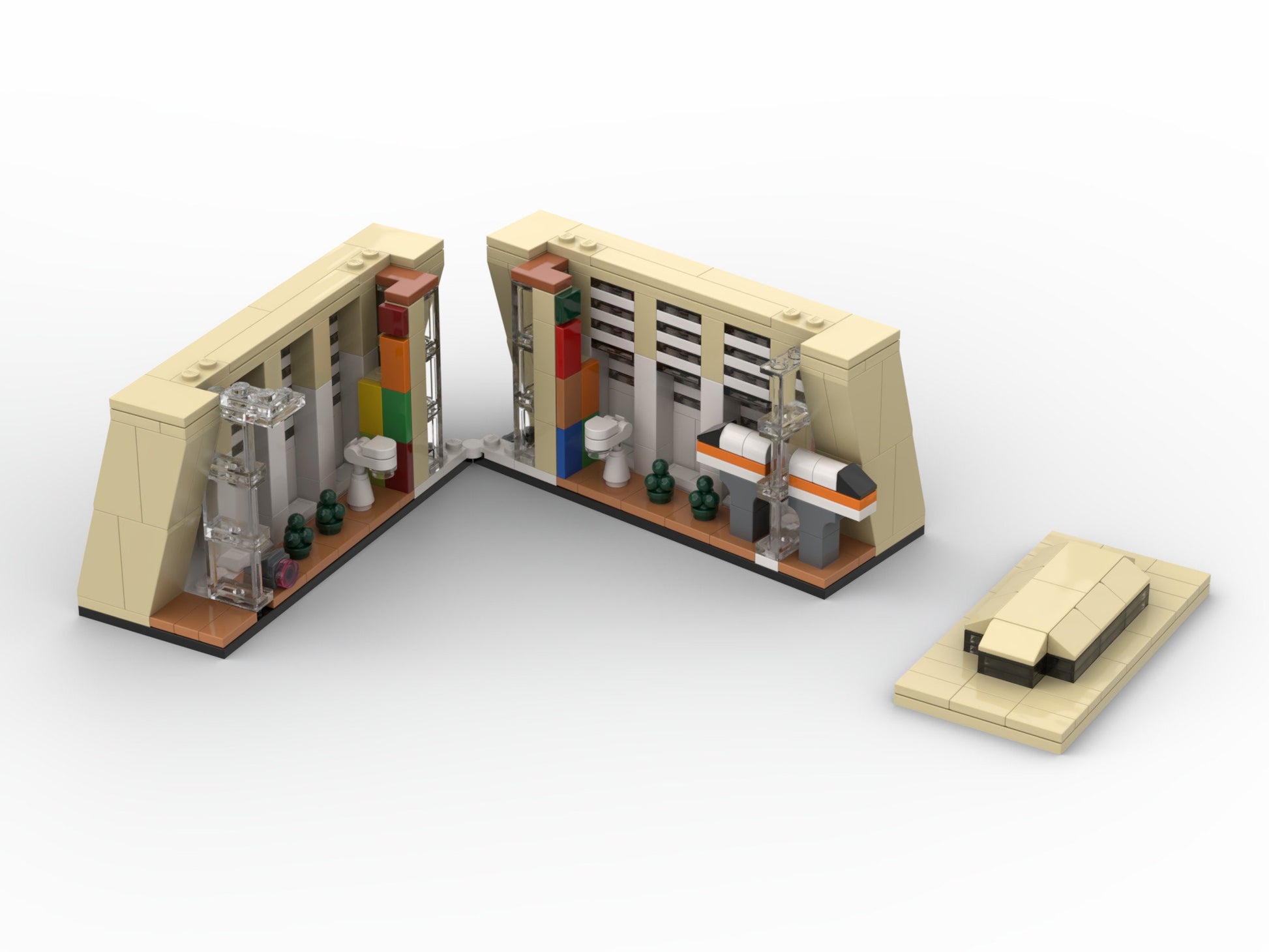 Contemporary Resort | Walt Disney World Building Block LEGO Model Kit