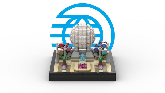 Spaceship Earth | Modular EPCOT Pavilion Building Block LEGO Model Kit