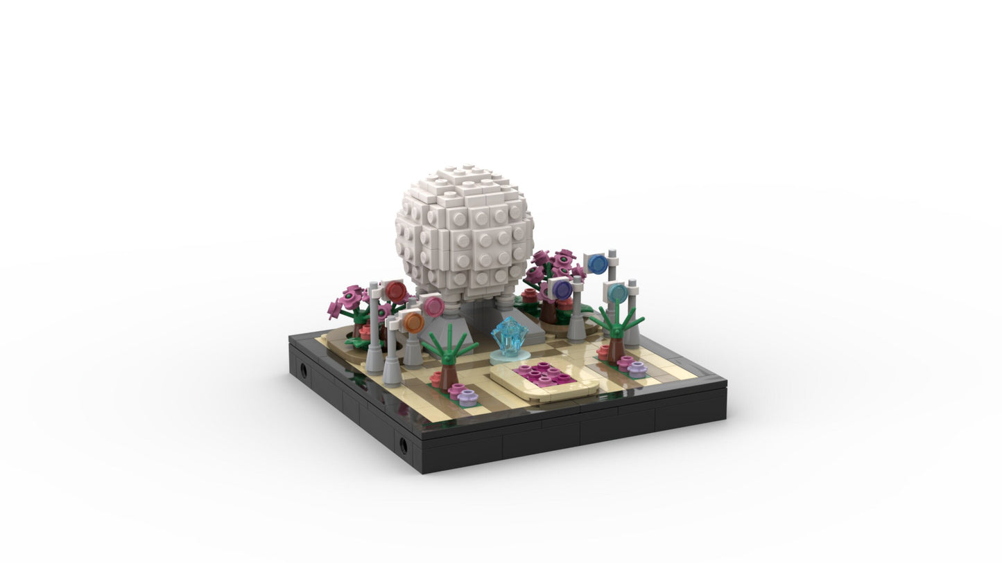 Spaceship Earth | Modular EPCOT Pavilion Building Block LEGO Model Kit