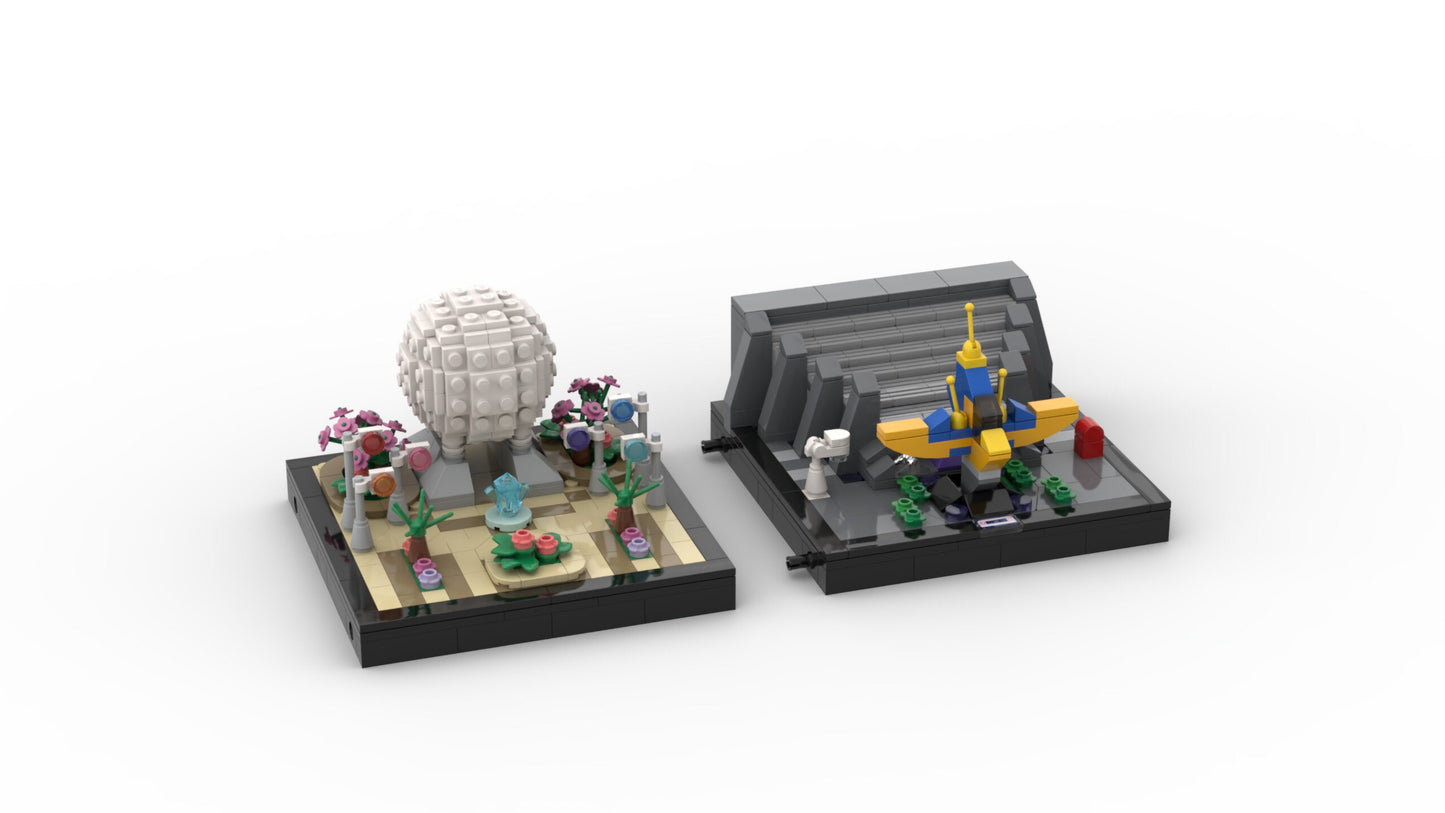 Spaceship Earth | Modular EPCOT Pavilion Building Block LEGO Model Kit