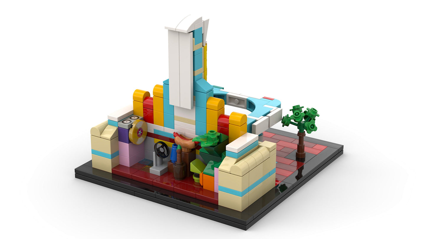 El CapiTOON Theatre | Disneyland Building Block MOC Model