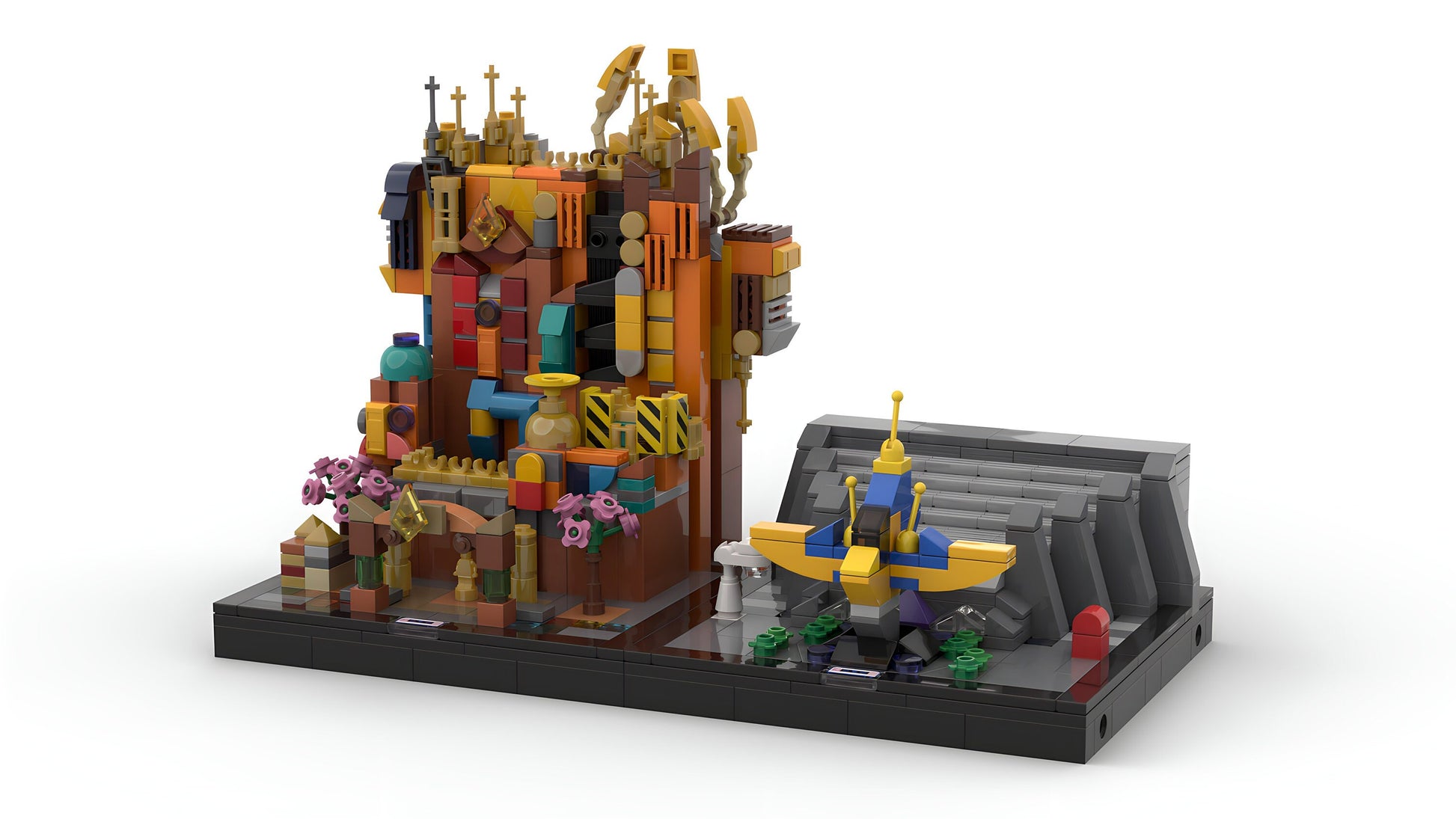 Guardians of the Galaxy - Mission: Breakout! | Modular Disneyland Building Block MOC Model