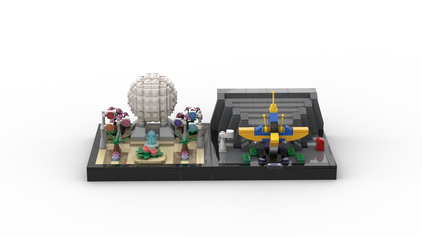 Guardians of the Galaxy: Cosmic Rewind | Modular EPCOT Pavilion Building Block LEGO Model Kit