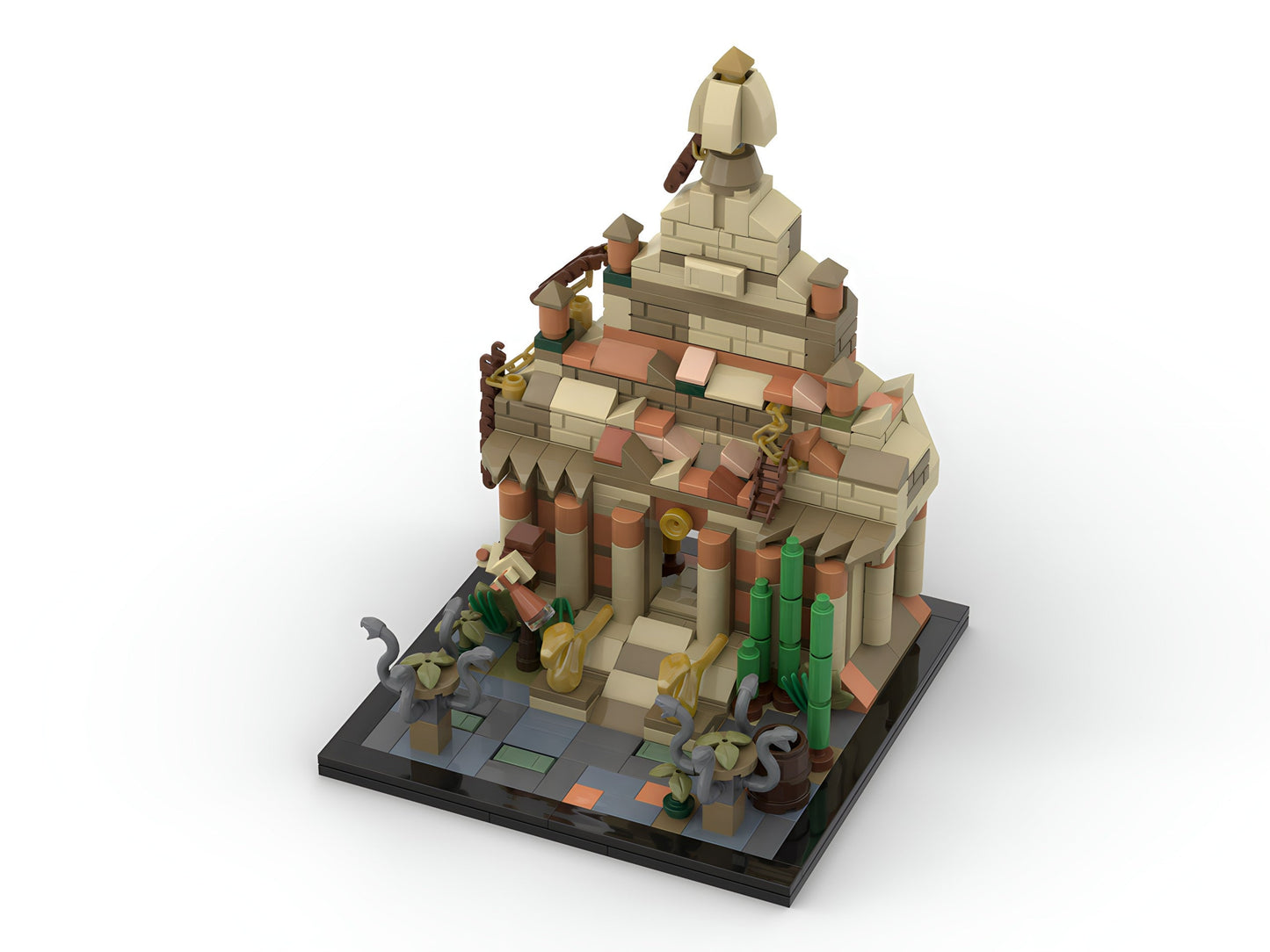 Temple of the Forbidden Eye | Indiana Jones Adventure Disneyland Building Block LEGO Model Kit