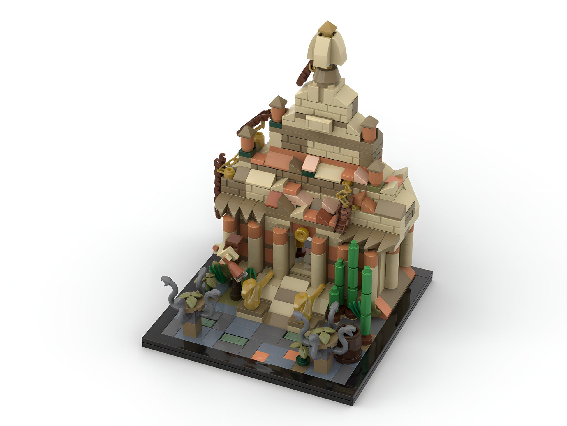 Temple of the Forbidden Eye | Indiana Jones Adventure Disneyland Building Block LEGO Model Kit
