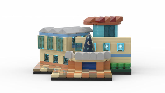 Roy E. Disney Animation Building | Once Upon a Studio= Building Block LEGO Model Kit