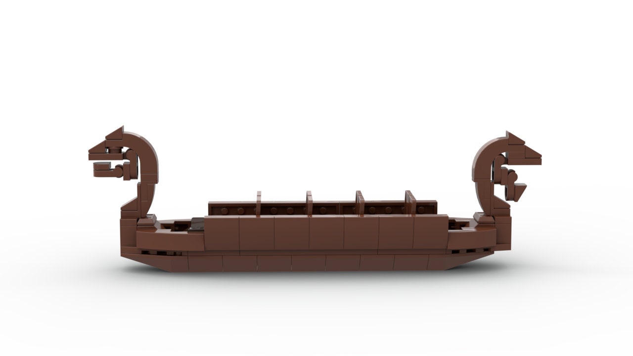 Maelstrom / Frozen Ever After Viking Longship | EPCOT Building Block LEGO Model Kit