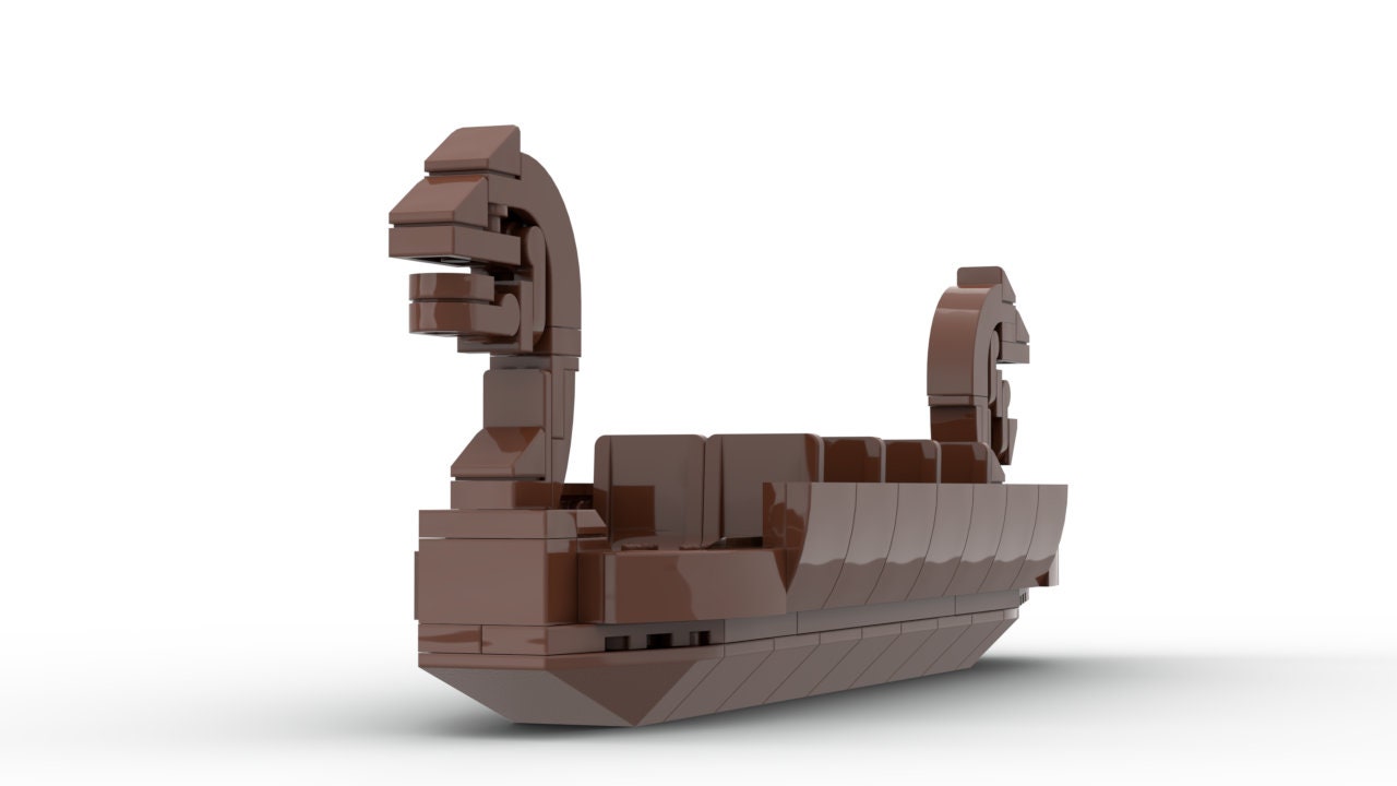 Maelstrom / Frozen Ever After Viking Longship | EPCOT Building Block LEGO Model Kit